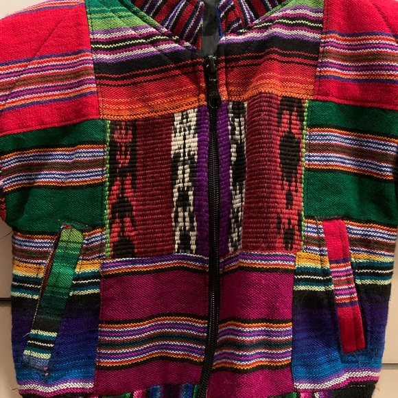 Vintage patchwork quilted bomber jacket 12-24m - Picture 3 of 10